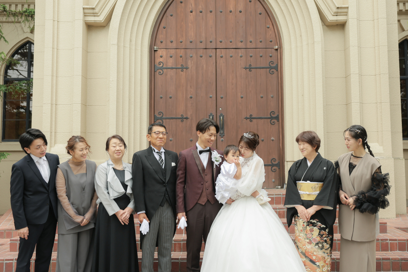 家族で集合写真