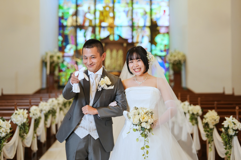 教会から撮影スタート