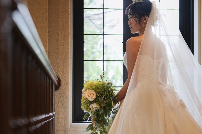 ウェディングドレスから