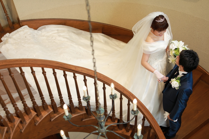 クラシックな教会螺旋階段