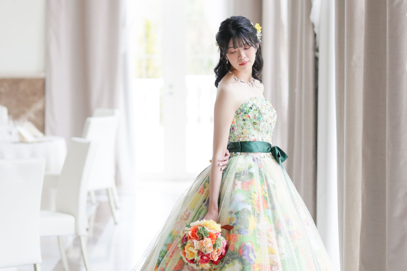 自然光を浴びながら