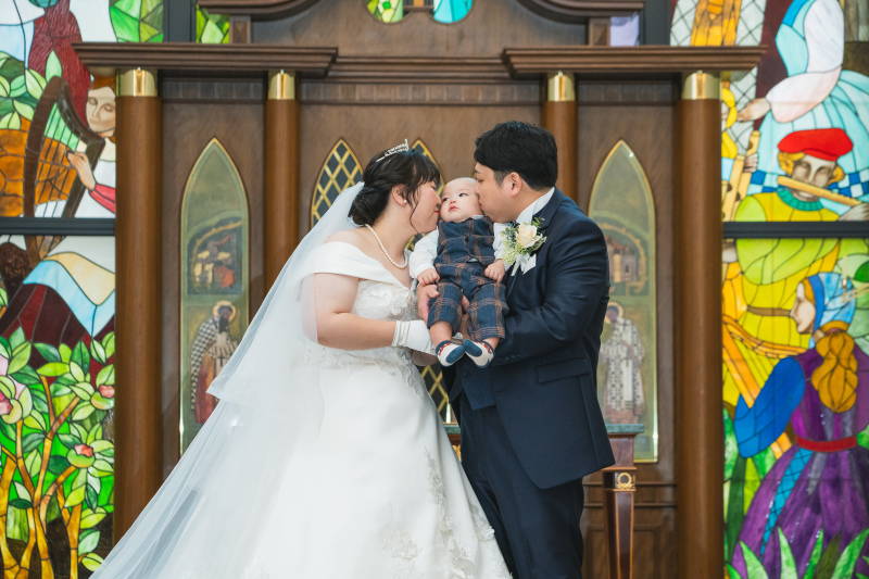 ほっぺにチュウ