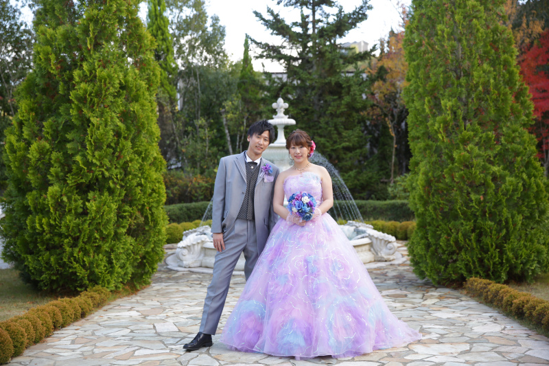 開放感あるガーデンにて