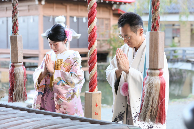 和装は神社で