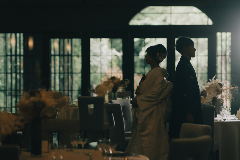 緑に囲まれた会場