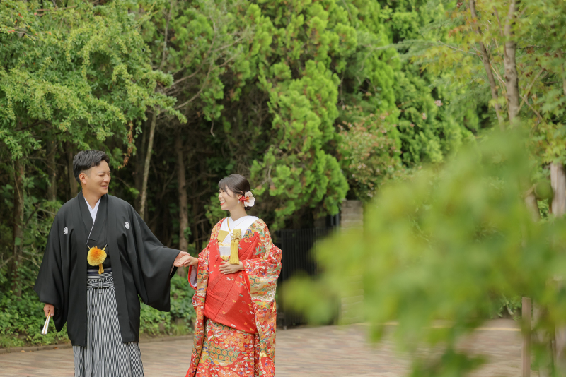 ガーデンから撮影のスタート