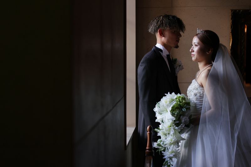 教会ロビーにて