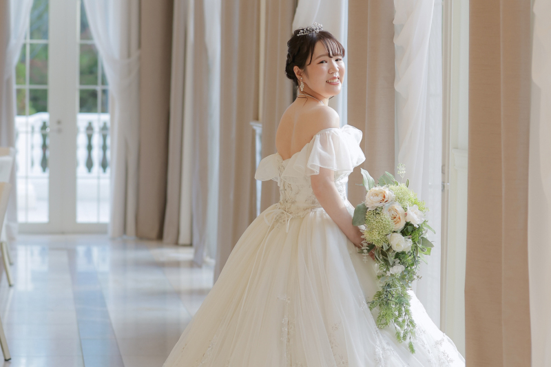 自然光を受けて