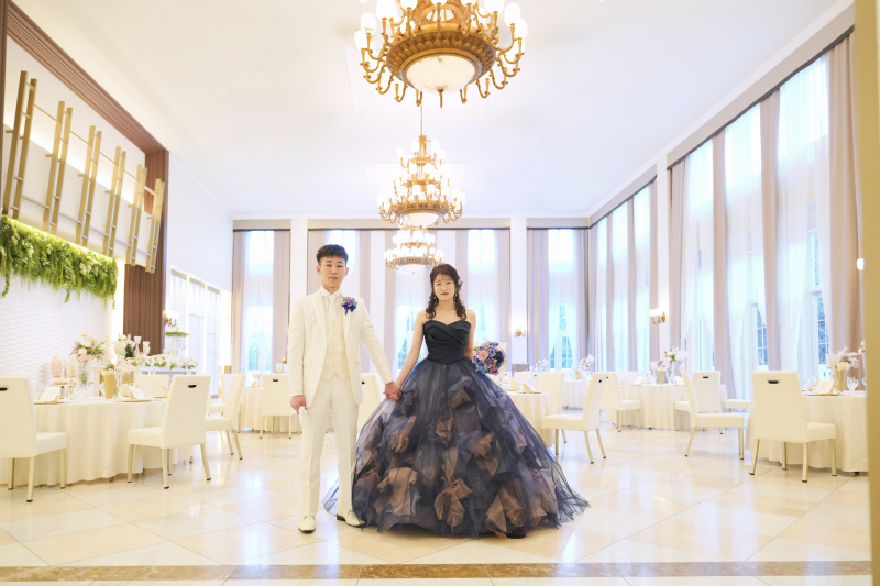 披露宴会場にて