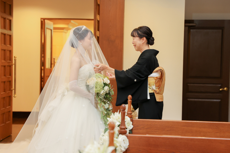 教会に移動して挙式のスタート