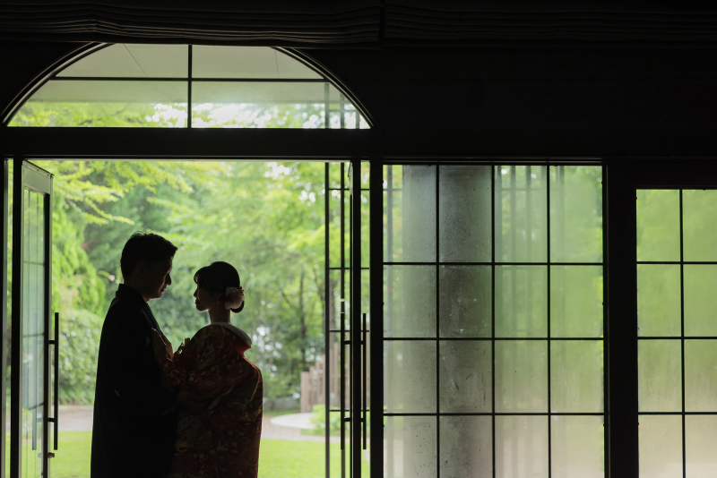 会場内からも緑が