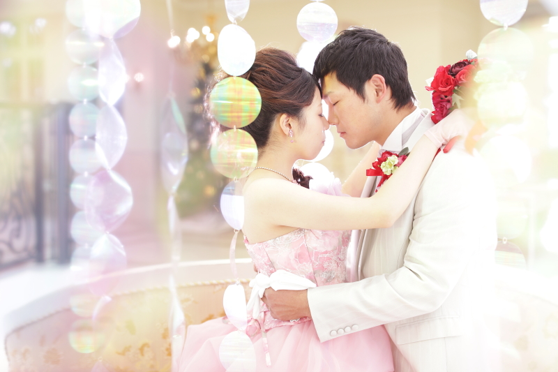 幻想的な光の中で