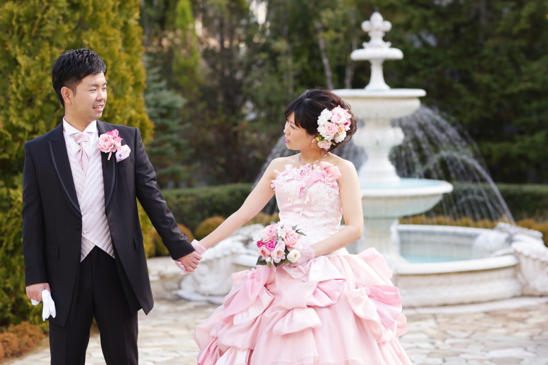 噴水付きガーデン