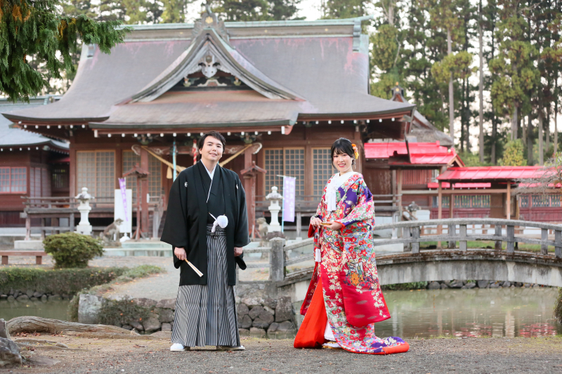 和装は神社で