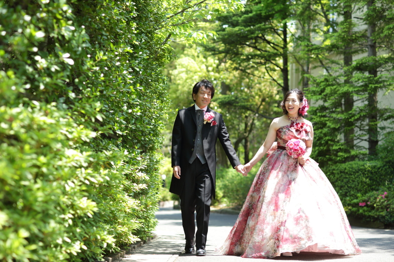 新緑に囲まれて