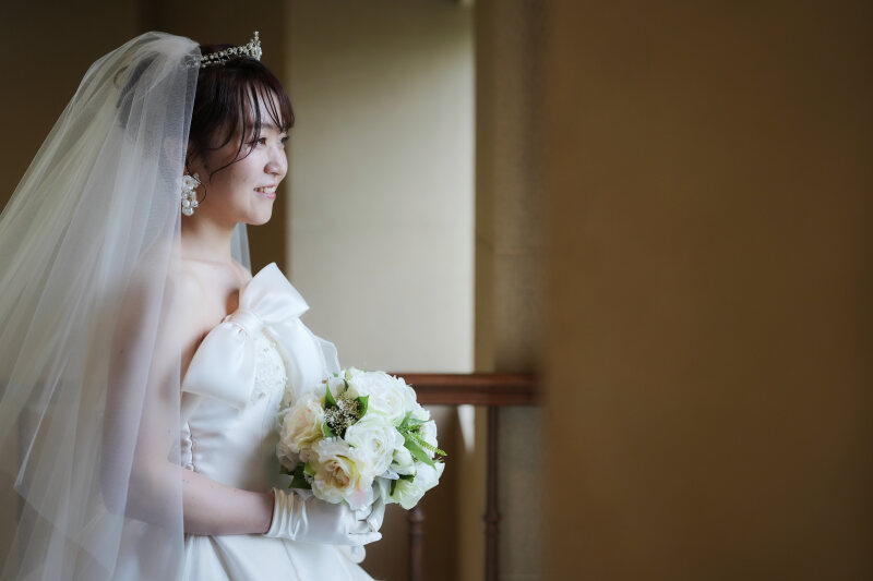 スタートは新婦様のワンショットから