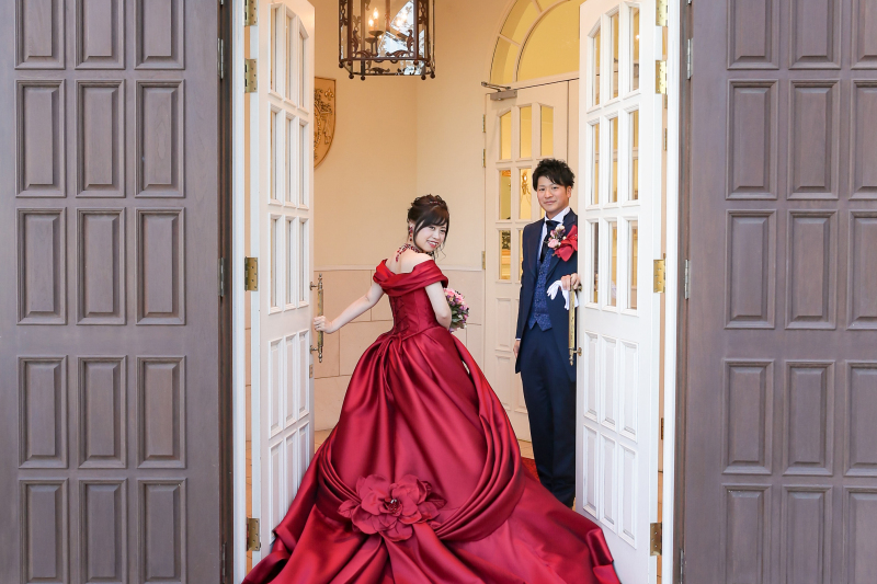 会場エントランスにて