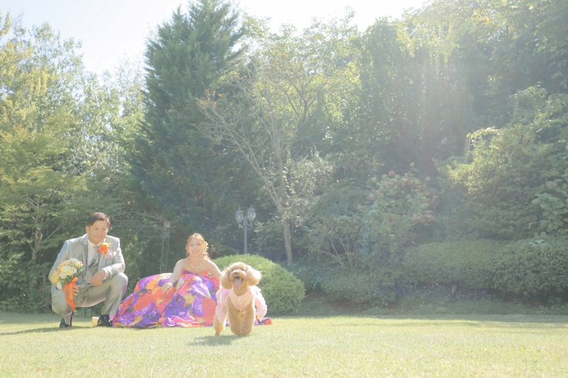 仙台ゆりが丘マリアージュアンヴィラ_ペットと一緒に撮影できる