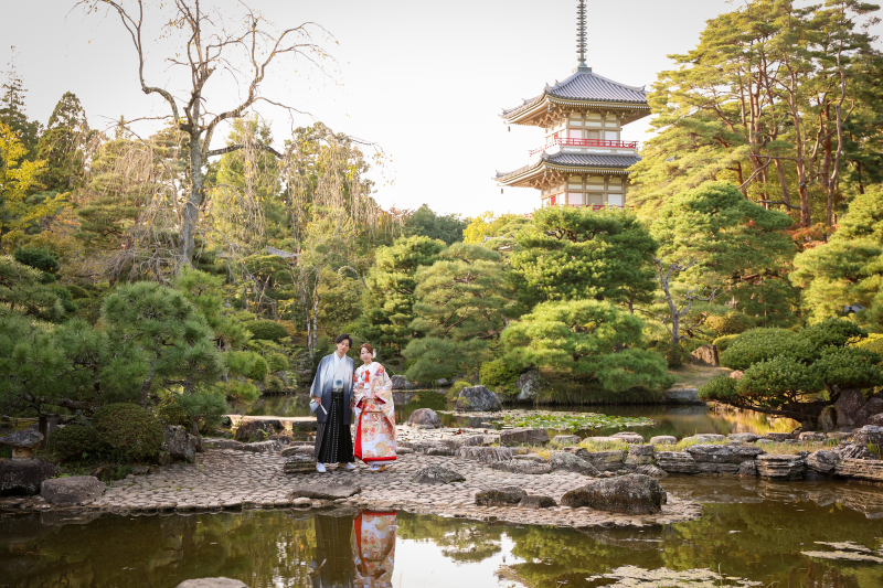 季節を感じる庭園でロケーションフォト【輪王寺】