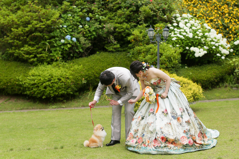 仙台ゆりが丘マリアージュアンヴィラ_ペットと一緒に撮影できる