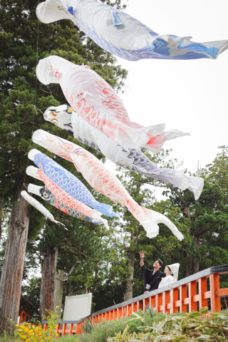 仙台ゆりが丘マリアージュアンヴィラ_【熊野那智神社フォト】式場から5分海を臨むロケーション