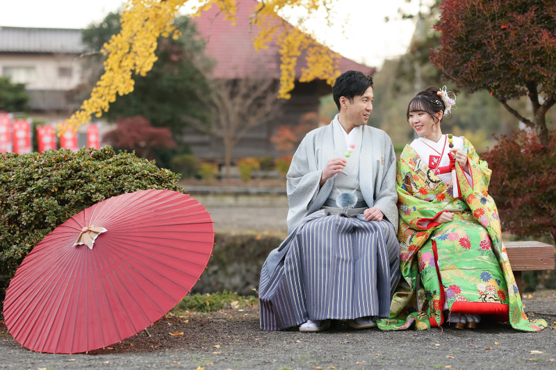 期間限定で基本料金20%off【神社撮影プラン】式場から5分の神社でゆったりと和装ロケーション(150カットデータ付き)