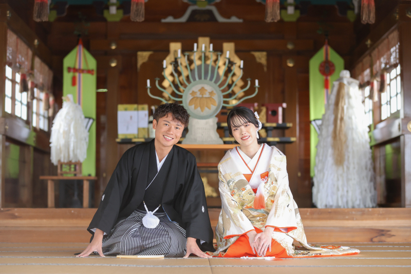 期間限定で基本料金20%off【アルバム付き挙式&和装撮影プラン】大聖堂での本格挙式と神社でのロケーション撮影