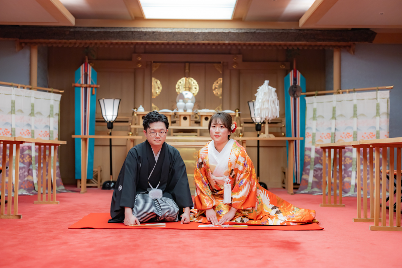 和装チャペル【神殿】での撮影も