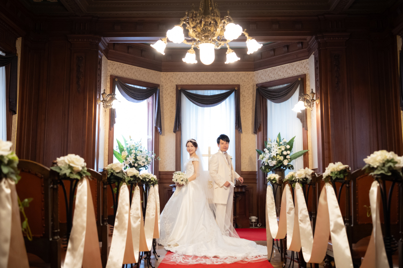 グランドプリンスホテル高輪 フォトスタジオ_チャペルで撮影できる