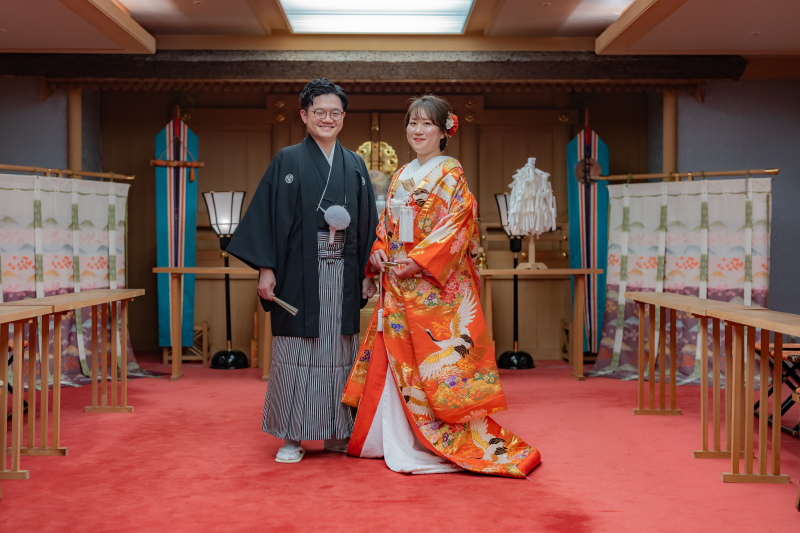 グランドプリンスホテル高輪 フォトスタジオ_色打掛・着物が豊富