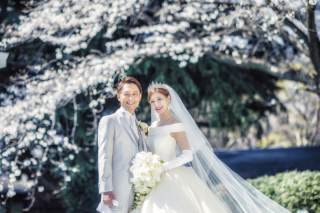 〖大人気桜シーズン◇3月のご予約開始〗満開の庭園で洋装ロケ≪衣装にこだわりのある方へ！来店時衣装試着付き≫