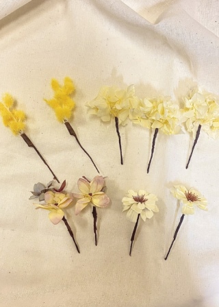 ヘッドアクセサリー(ドライフラワー）