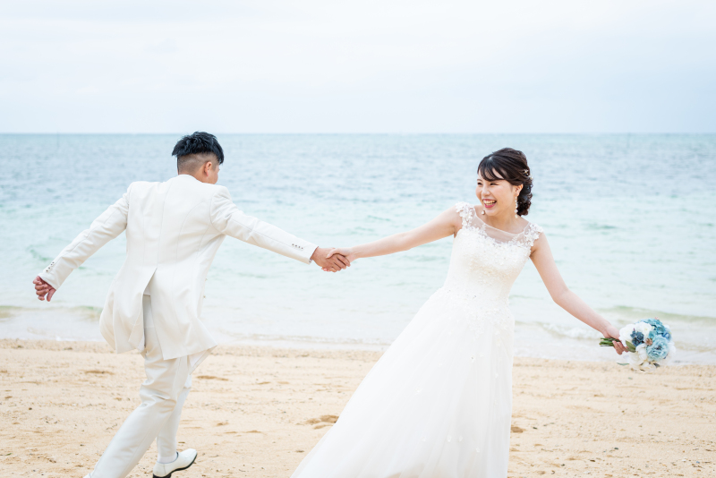 ビーチ撮影スタート