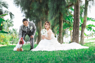 【和装スタジオ＋洋装ビーチ】衣装３着♡ワンちゃんも一緒に撮影も♪