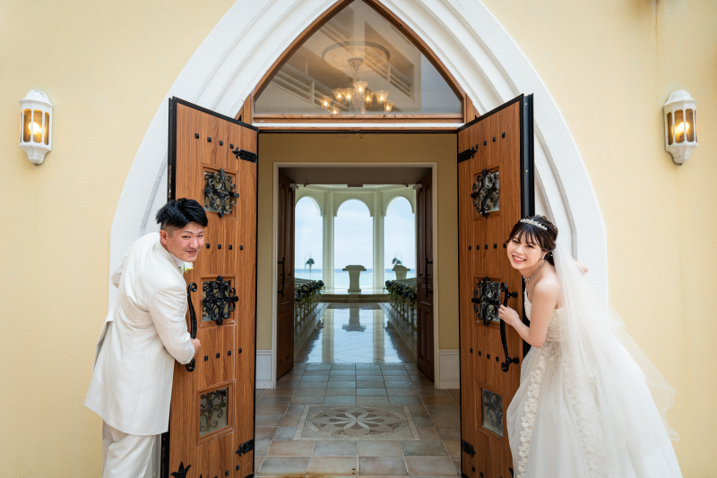 チャペルからの撮影スタート!