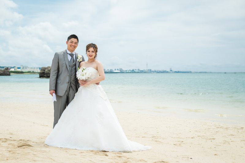 衣装チェンジしてビーチへ