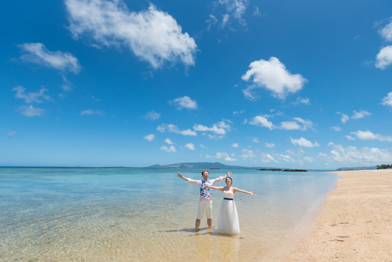 最後は海に入って
