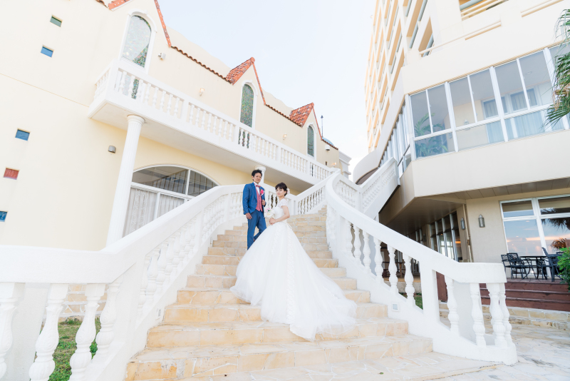 チャペル階段にて