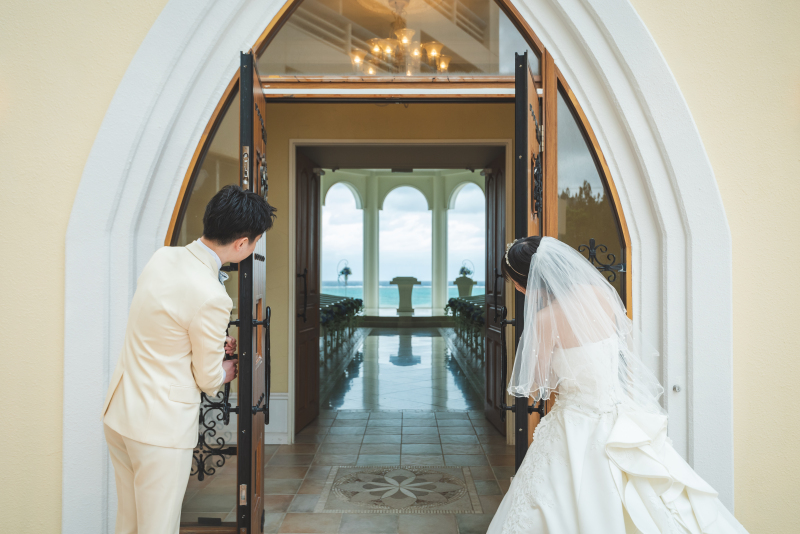 ​お次は衣装チェンジしてチャペルへ