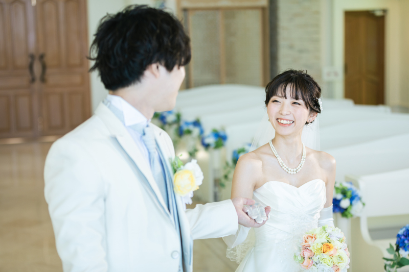 ご新郎様のエスコート