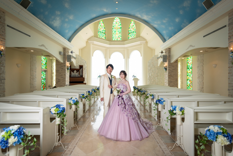 チャペル撮影からスタート!!