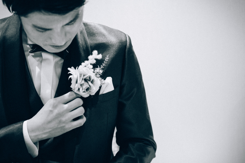 ご新郎様のタキシード