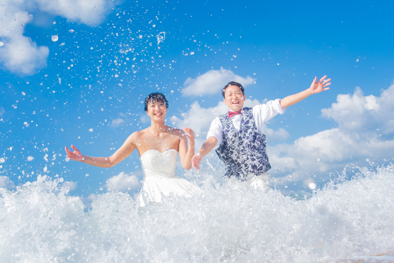 アンドゥフィーウェディング_海で撮影できる