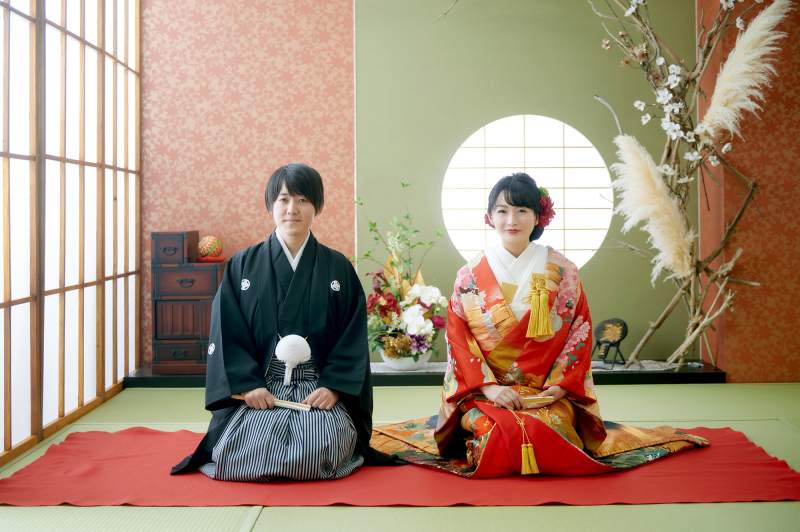 【早割◆11月平日撮影限定】親御様へのプレゼントに♪ 台紙付写真2冊セット◎和装1着スタジオ＜データ40カット＋アルバム6P付＞