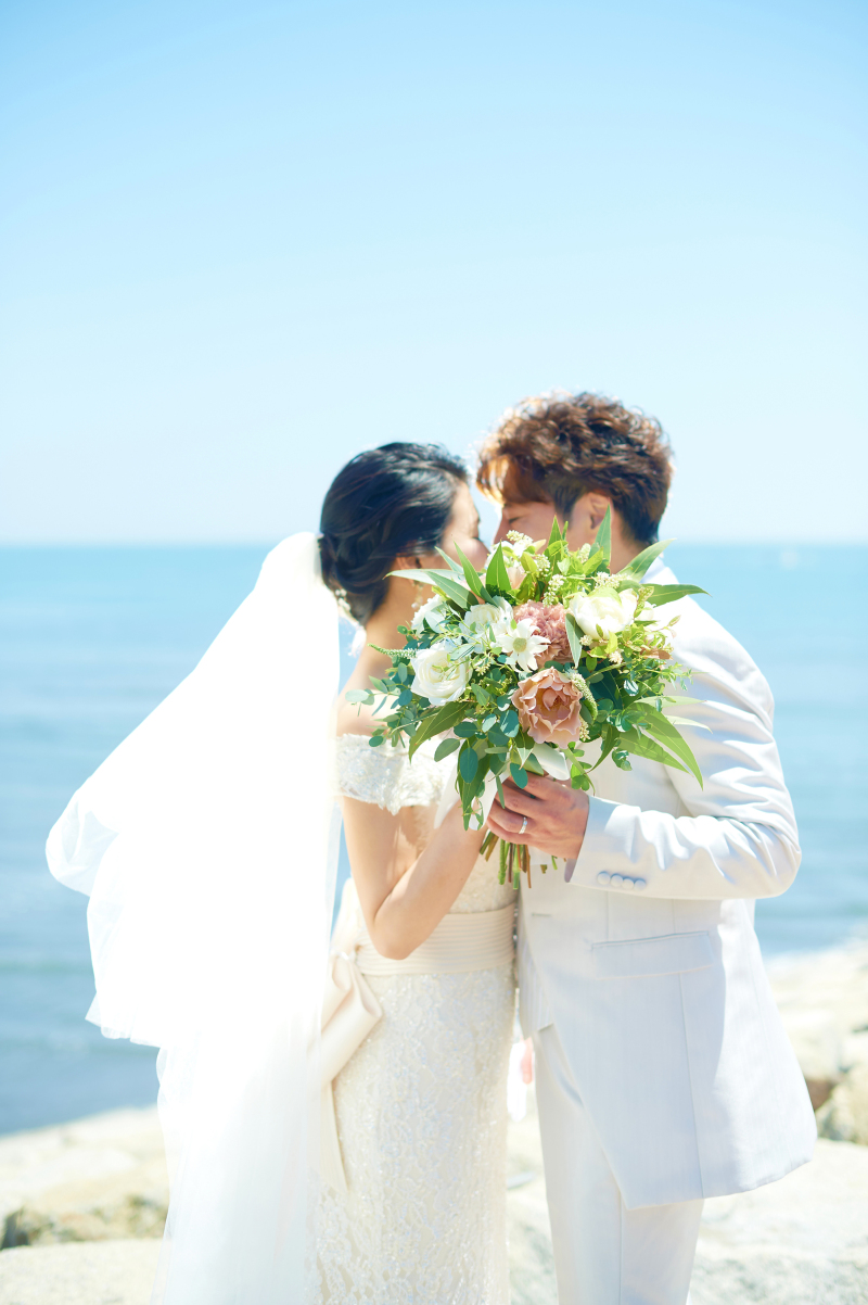 【南国宮崎でリゾート気分♪】ロケーション洋装グレードアッププラン＜データ30カット＋ドレス1着＋特製台紙付き＞