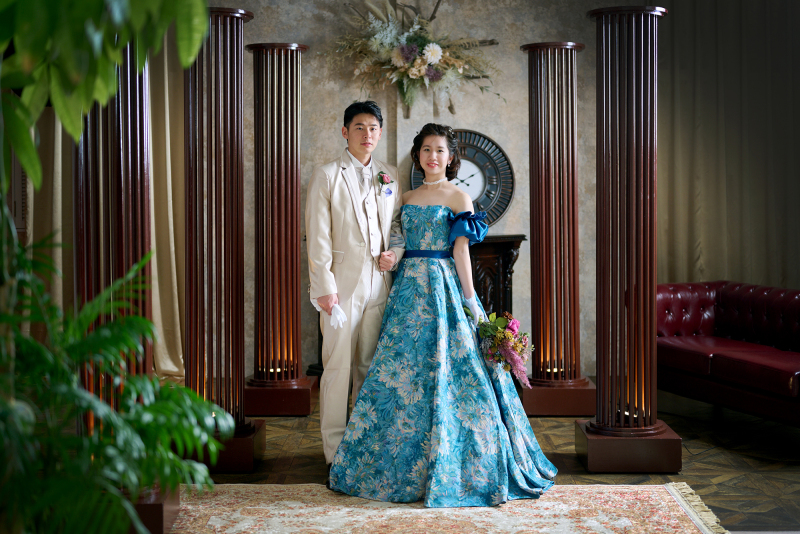 【打合せから撮影まで1日で完結】スタジオ洋装スタンダードプラン＜ドレス1着＋1ポーズ写真データ＆台紙付き＞