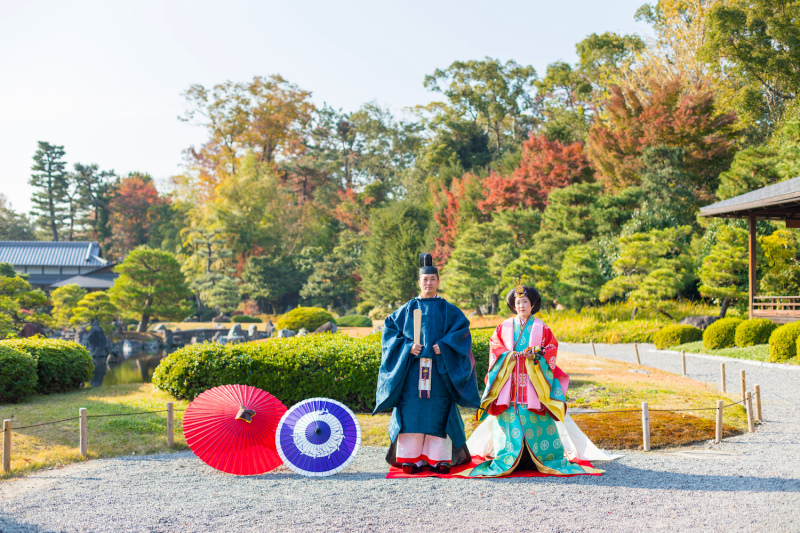 【タガヤブライダル限定!!】世界遺産二条城 伝統和装十二単&束帯ロケーションフォト