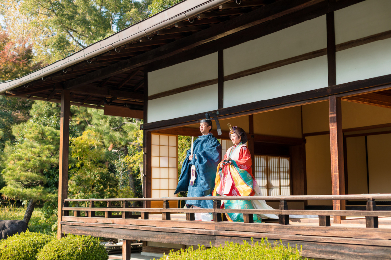 【タガヤブライダル限定!!】世界遺産二条城 伝統和装十二単&束帯ロケーションフォト