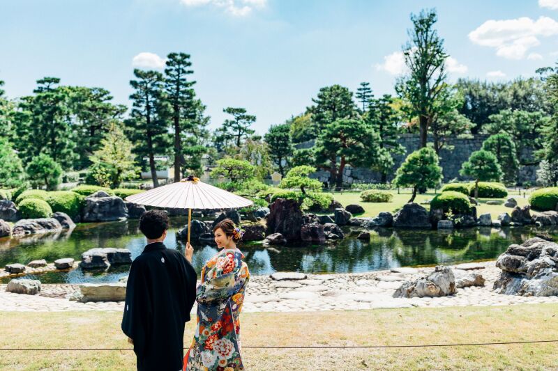 【タガヤブライダル限定!!】世界遺産二条城 洋装1点&和装1点ロケーションフォト