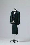 ダークグリーンショールカラー